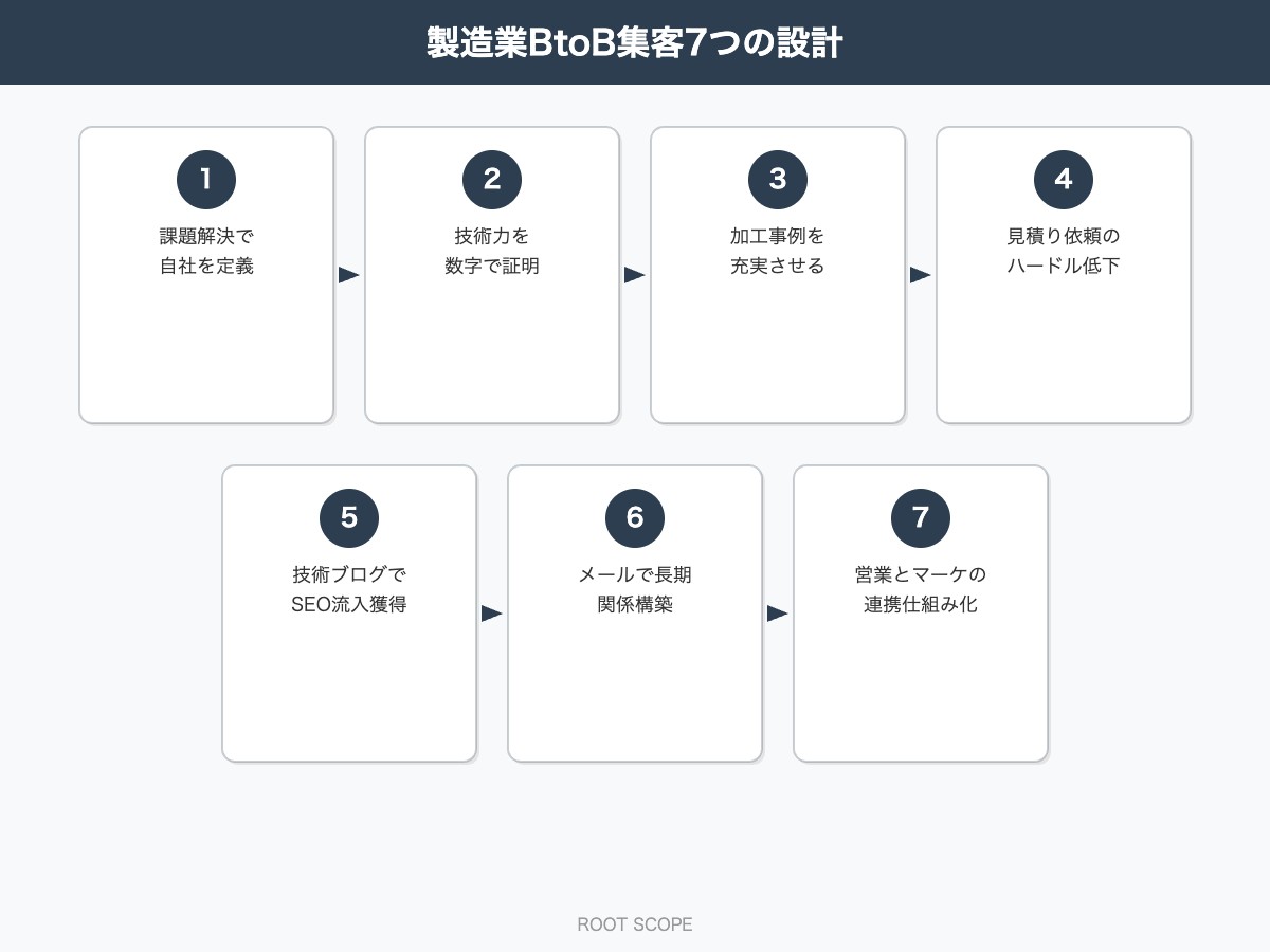 製造業BtoB集客7つの設計